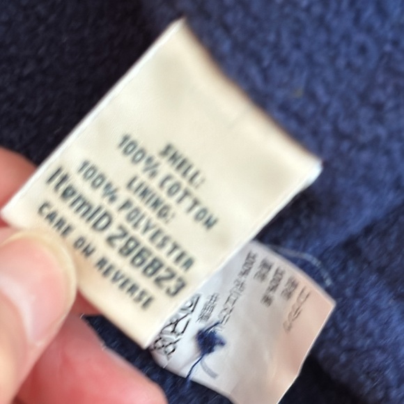 LL Bean fleece lined flannel hooded shirt jacket - Picture 7 of 9